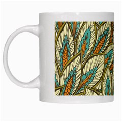 Field Leaves White Mugs by goljakoff