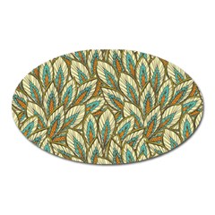 Field Leaves Oval Magnet by goljakoff