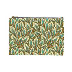 Field Leaves Cosmetic Bag (large) by goljakoff