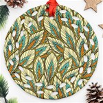 Field leaves Ornament (Round Filigree) Front