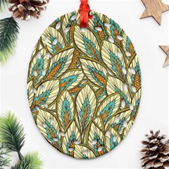 Field Leaves Ornament (oval Filigree) by goljakoff