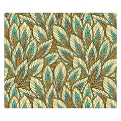 Field Leaves Double Sided Flano Blanket (small)  by goljakoff