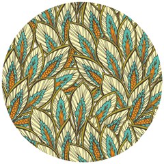 Field Leaves Wooden Puzzle Round by goljakoff