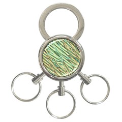 Green Leaves 3-ring Key Chain by goljakoff