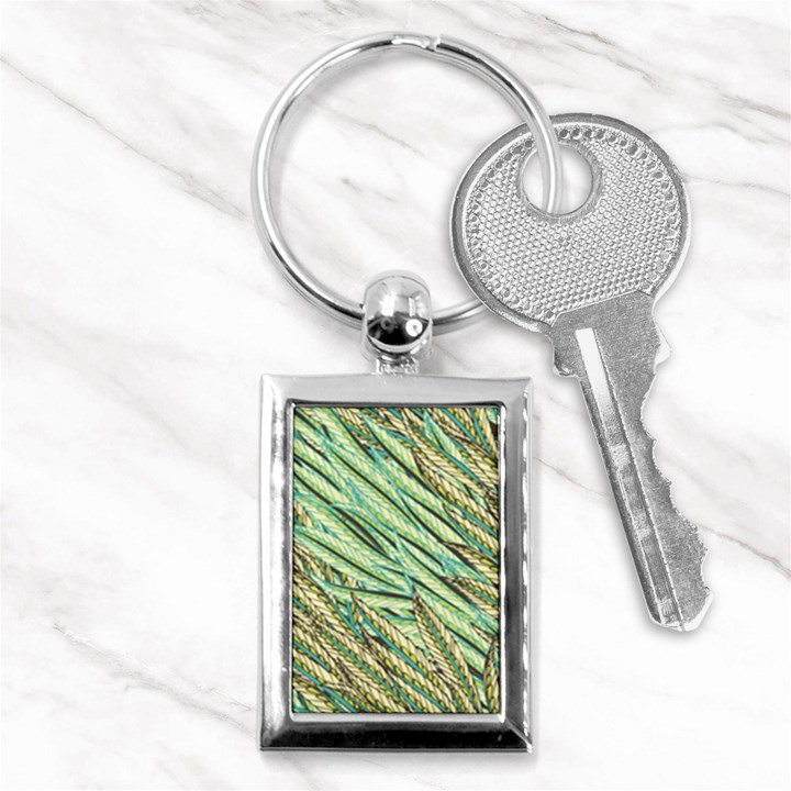 Green leaves Key Chain (Rectangle)