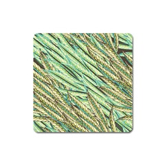 Green Leaves Square Magnet by goljakoff