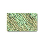 Green leaves Magnet (Name Card) Front