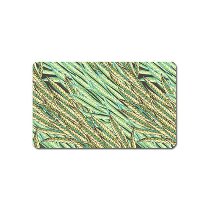 Green leaves Magnet (Name Card)