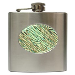 Green Leaves Hip Flask (6 Oz) by goljakoff