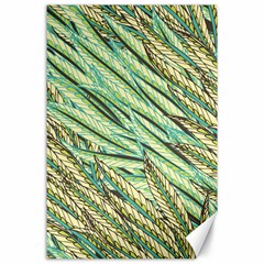 Green Leaves Canvas 24  X 36  by goljakoff