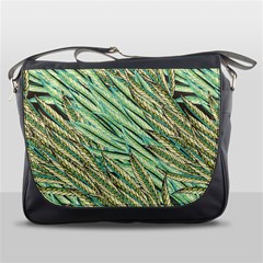 Green Leaves Messenger Bag by goljakoff