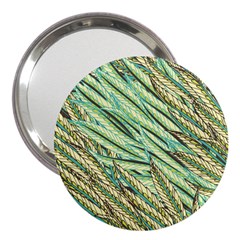 Green Leaves 3  Handbag Mirrors by goljakoff