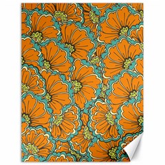 Orange Flowers Canvas 18  X 24  by goljakoff