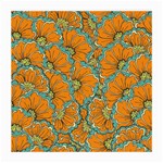 Orange flowers Medium Glasses Cloth Front