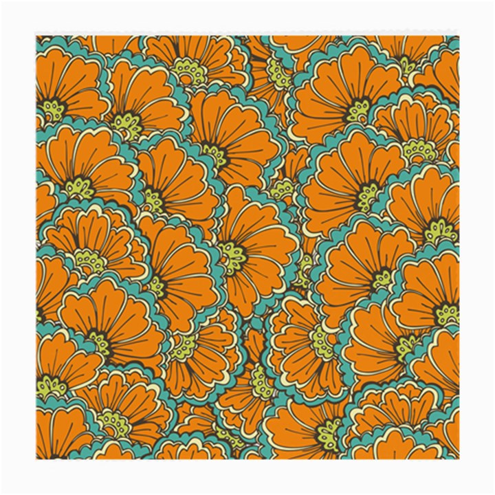 Orange flowers Medium Glasses Cloth