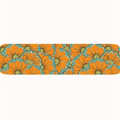 Orange Flowers Large Bar Mats by goljakoff