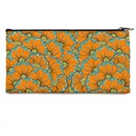 Orange flowers Pencil Case Back