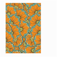 Orange Flowers Large Garden Flag (two Sides) by goljakoff