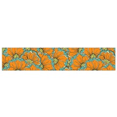 Orange Flowers Small Flano Scarf by goljakoff