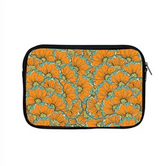 Orange Flowers Apple Macbook Pro 15  Zipper Case by goljakoff