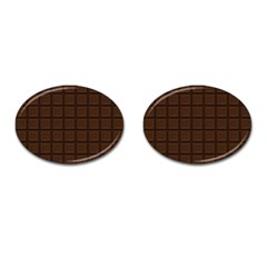 Chocolate Cufflinks (oval) by goljakoff