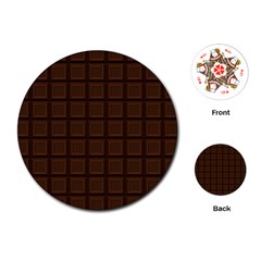 Chocolate Playing Cards Single Design (round) by goljakoff