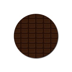 Milk Chocolate Rubber Coaster (round)  by goljakoff