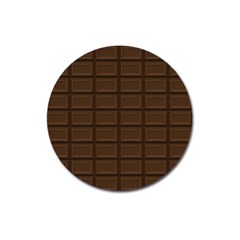 Milk Chocolate Magnet 3  (round) by goljakoff