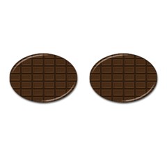 Milk Chocolate Cufflinks (oval) by goljakoff