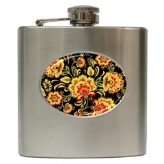 Vintage Khokhloma Hip Flask (6 Oz) by goljakoff