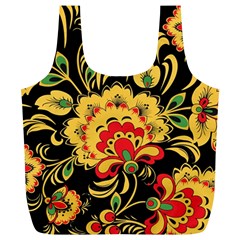 Vintage Khokhloma Full Print Recycle Bag (xl) by goljakoff