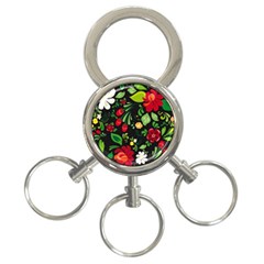 Hohloma 3-ring Key Chain by goljakoff