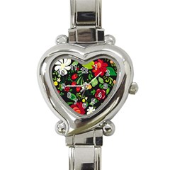 Hohloma Heart Italian Charm Watch by goljakoff