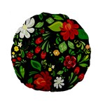 Hohloma Standard 15  Premium Flano Round Cushions Front