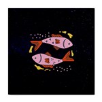 Fish Pisces Astrology Star Zodiac Tile Coaster Front