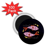 Fish Pisces Astrology Star Zodiac 1 75  Magnets (100 Pack)  by HermanTelo