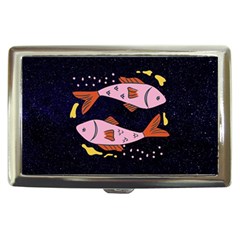 Fish Pisces Astrology Star Zodiac Cigarette Money Case by HermanTelo