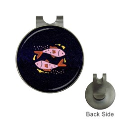 Fish Pisces Astrology Star Zodiac Hat Clips With Golf Markers