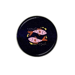 Fish Pisces Astrology Star Zodiac Hat Clip Ball Marker (4 Pack)