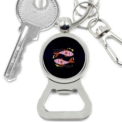 Fish Pisces Astrology Star Zodiac Bottle Opener Key Chain by HermanTelo