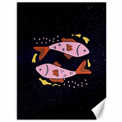 Fish Pisces Astrology Star Zodiac Canvas 36  X 48  by HermanTelo