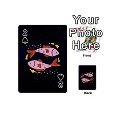 Fish Pisces Astrology Star Zodiac Playing Cards 54 Designs (mini) by HermanTelo