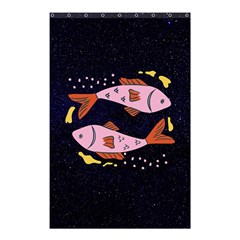 Fish Pisces Astrology Star Zodiac Shower Curtain 48  X 72  (small) 