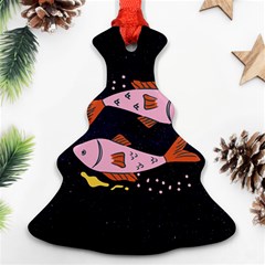 Fish Pisces Astrology Star Zodiac Christmas Tree Ornament (two Sides)