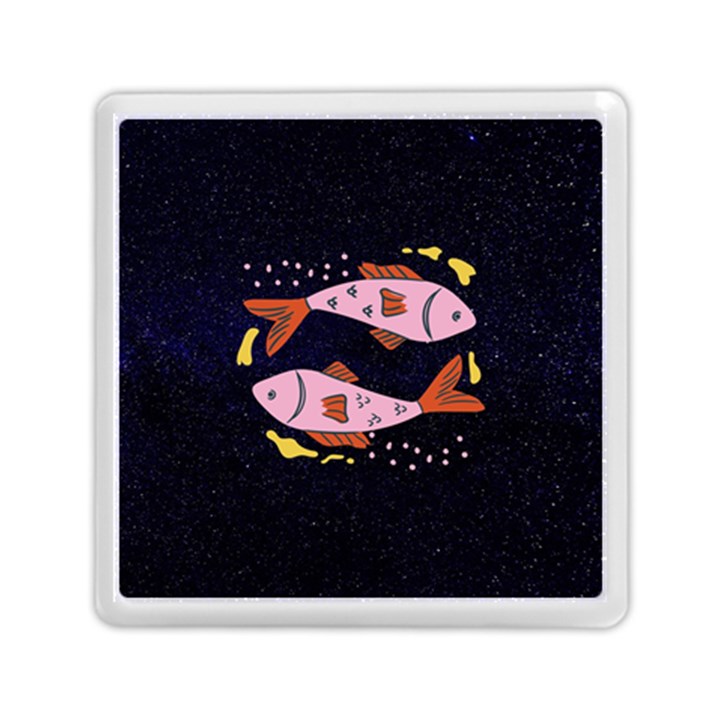 Fish Pisces Astrology Star Zodiac Memory Card Reader (Square)