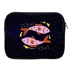 Fish Pisces Astrology Star Zodiac Apple Ipad 2/3/4 Zipper Cases by HermanTelo