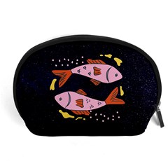 Fish Pisces Astrology Star Zodiac Accessory Pouch (large)