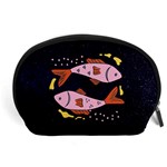 Fish Pisces Astrology Star Zodiac Accessory Pouch (Large) Front