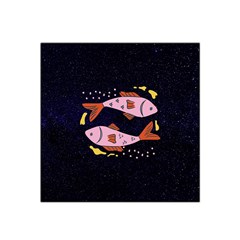 Fish Pisces Astrology Star Zodiac Satin Bandana Scarf