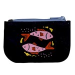 Fish Pisces Astrology Star Zodiac Large Coin Purse Back